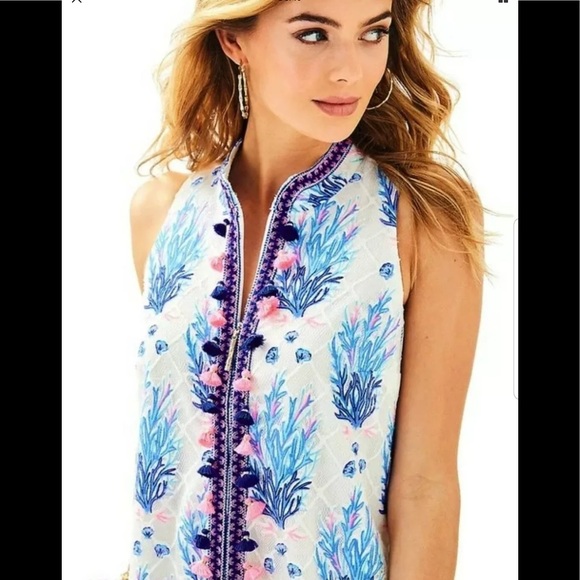 Lilly Pulitzer Jane Shift Seaspray Off Shore - Picture 8 of 8
